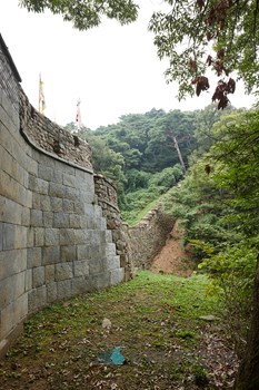 강화 삼랑성 중 종해루 좌측 성벽