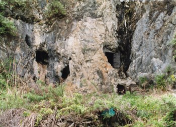 제천 점말동굴 유적 전경