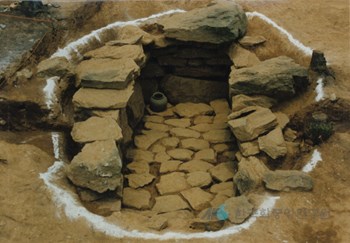 군포 산본동 조선백자 요지 발굴 모습