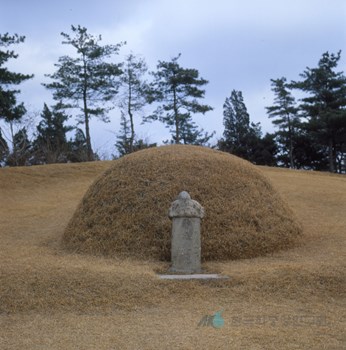 서울 사육신 묘 중 이개 묘 정면