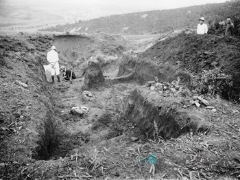 함북 종성 지경동 청동기시대 유적 발굴조사 모습