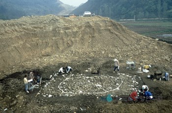 경기도 광주 궁뜰 유적 발굴 모습