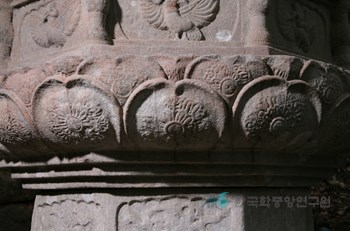 구례 연곡사 북 승탑 중 중대석 하부 문양