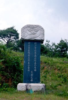 광양 형제의병장 묘 중 묘비 정면