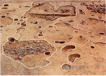 대구 시지동 유적 발굴 전경